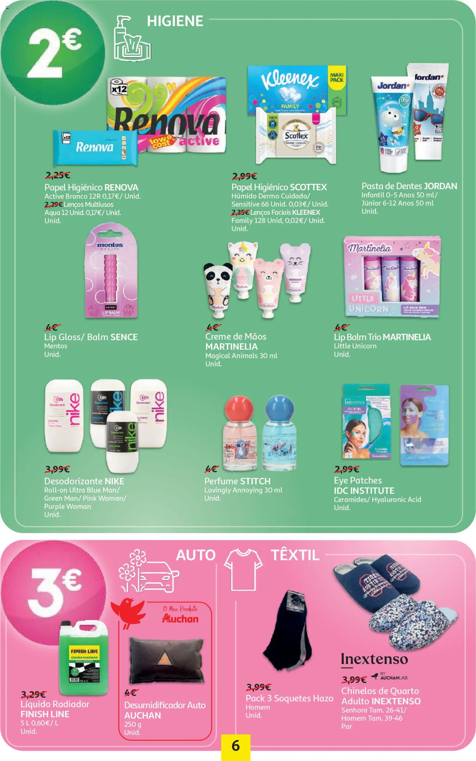 Auchan - Preços Redondos │ válido de 13.01.2026 | Página: 6 | Produtos: Perfume, Desodorizante, Pasta de dentes, Radiador