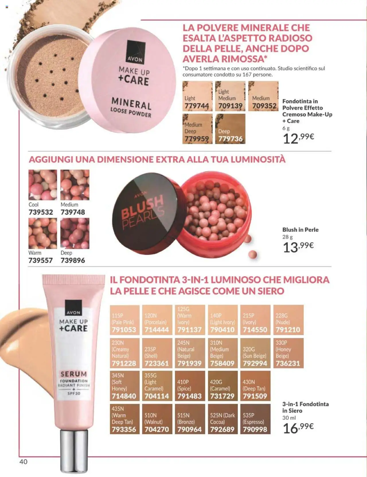 Volantino Avon del 01.10.2025 | Pagina: 40 | Prodotti: Fondotinta, Blush