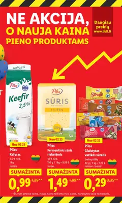 LIDL leidinys galioja nuo 16.03.2026 | Puslapis: 15 | Prekių: Fermentinis sūris, Sūrelis, Sūris