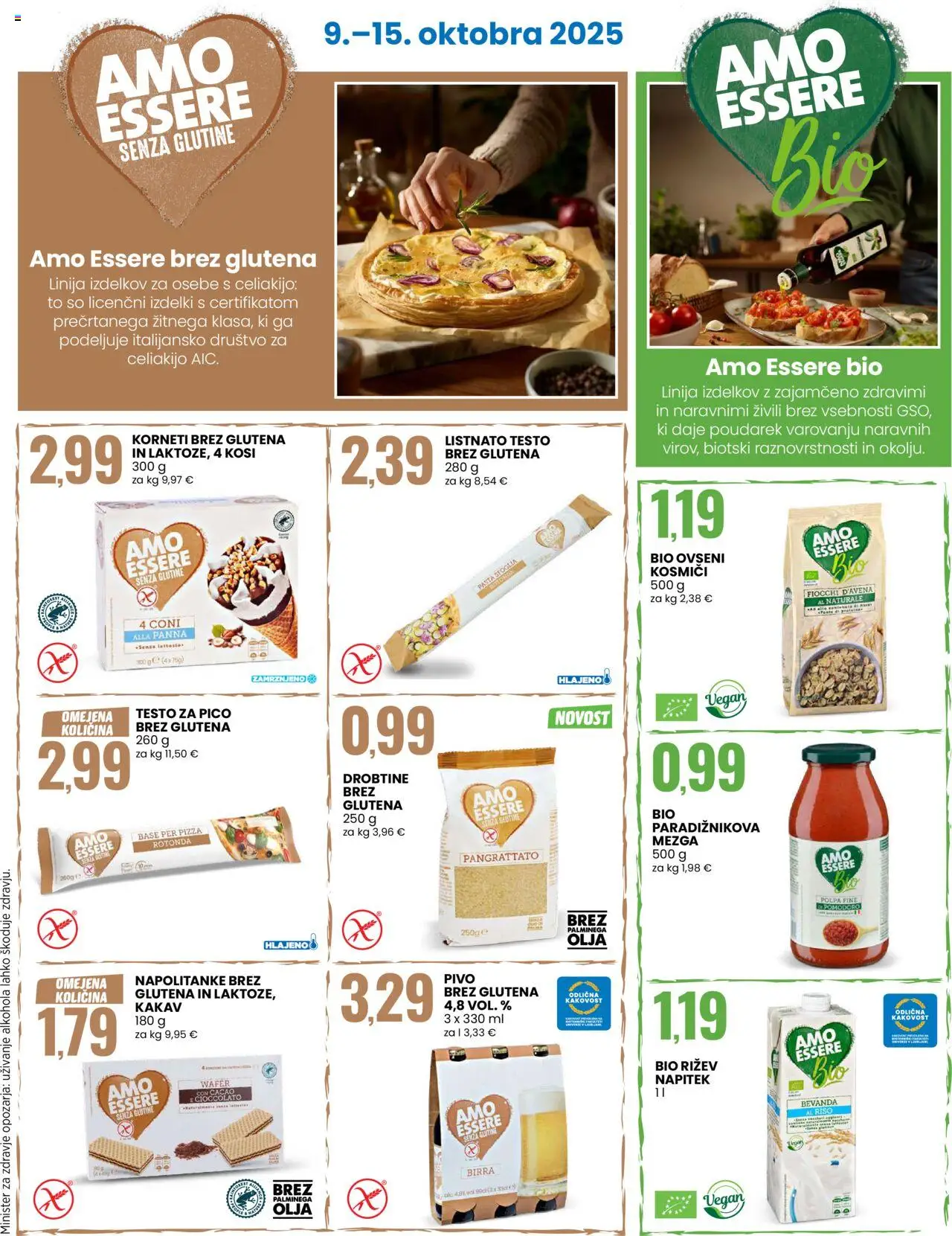 Novi Eurospin katalog ponudbe – veljaven od 09.10.2025 | Stran: 12 | Izdelki: Napolitanke, Kakav, Pivo, Kosmici