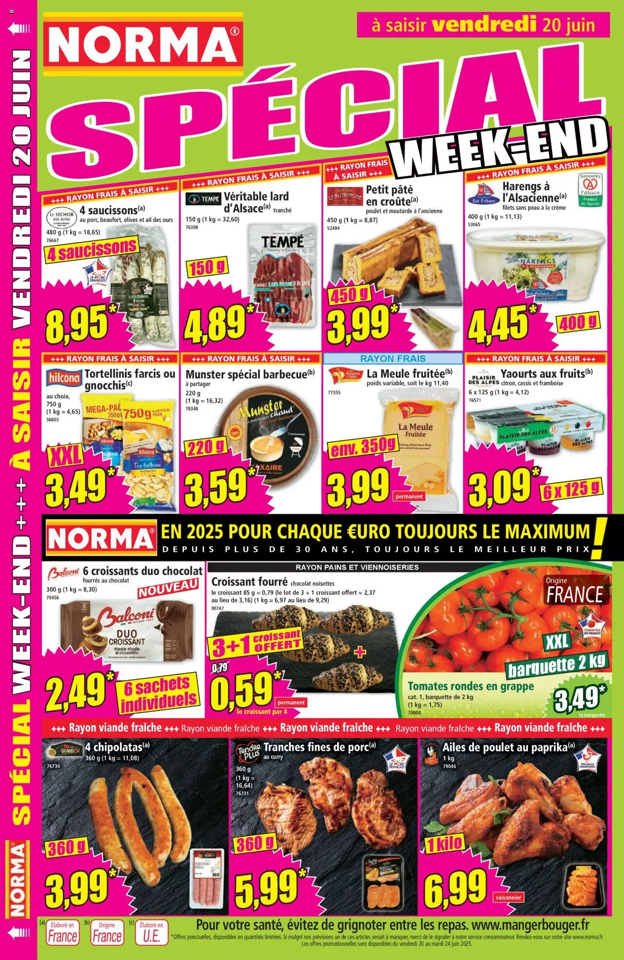 | Page: 12 | Produits: Volaille, Viennoiseries, Moutarde, Porc