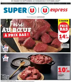 Super U - Prévisualisation de Super U Foire au boeuf à prix bas  valide à partir de 30.09.2025