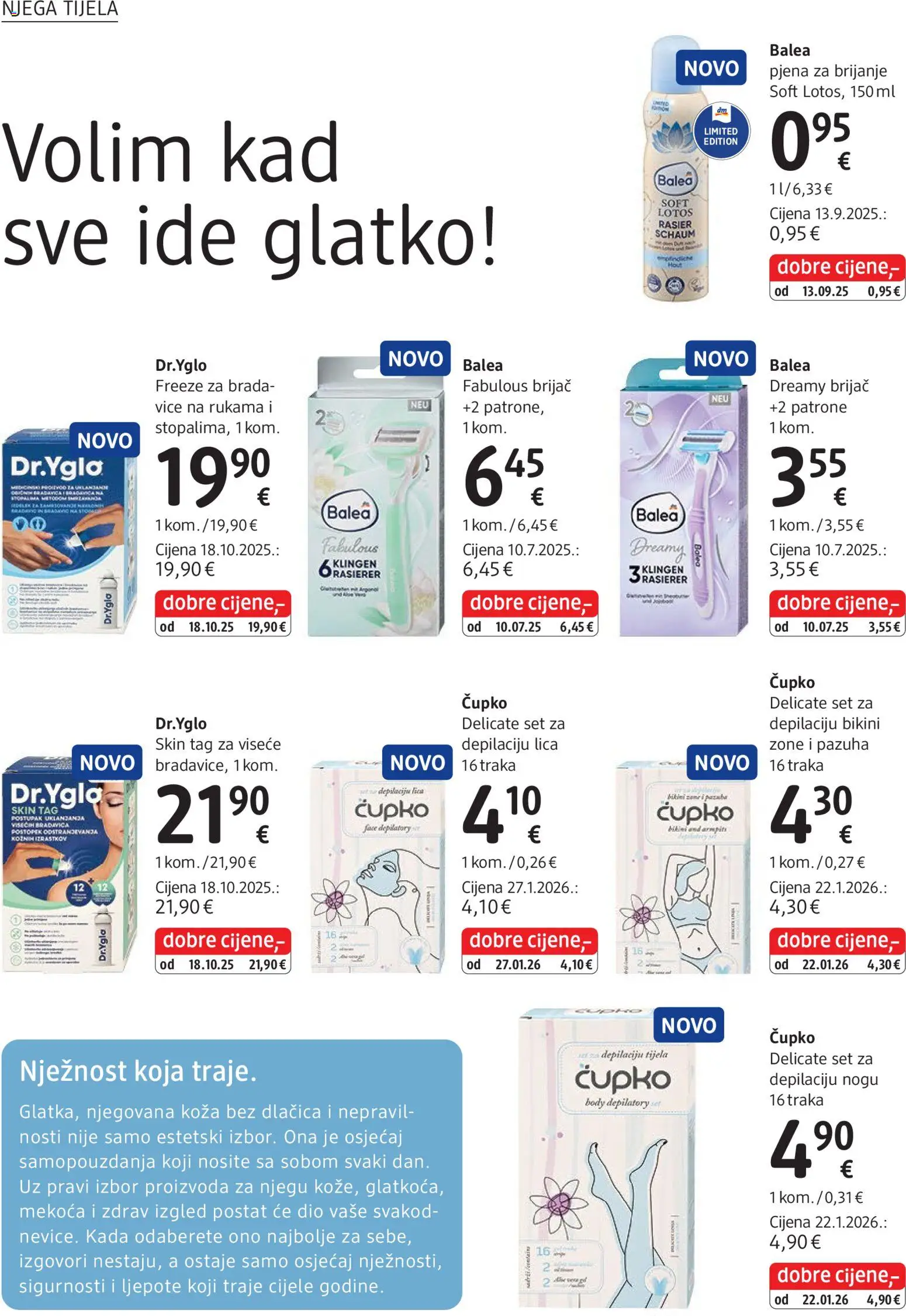 DM katalog | vrijedi od 01.03.2026 | Stranica: 20 | Proizvodi: Brijač, Pjena za brijanje