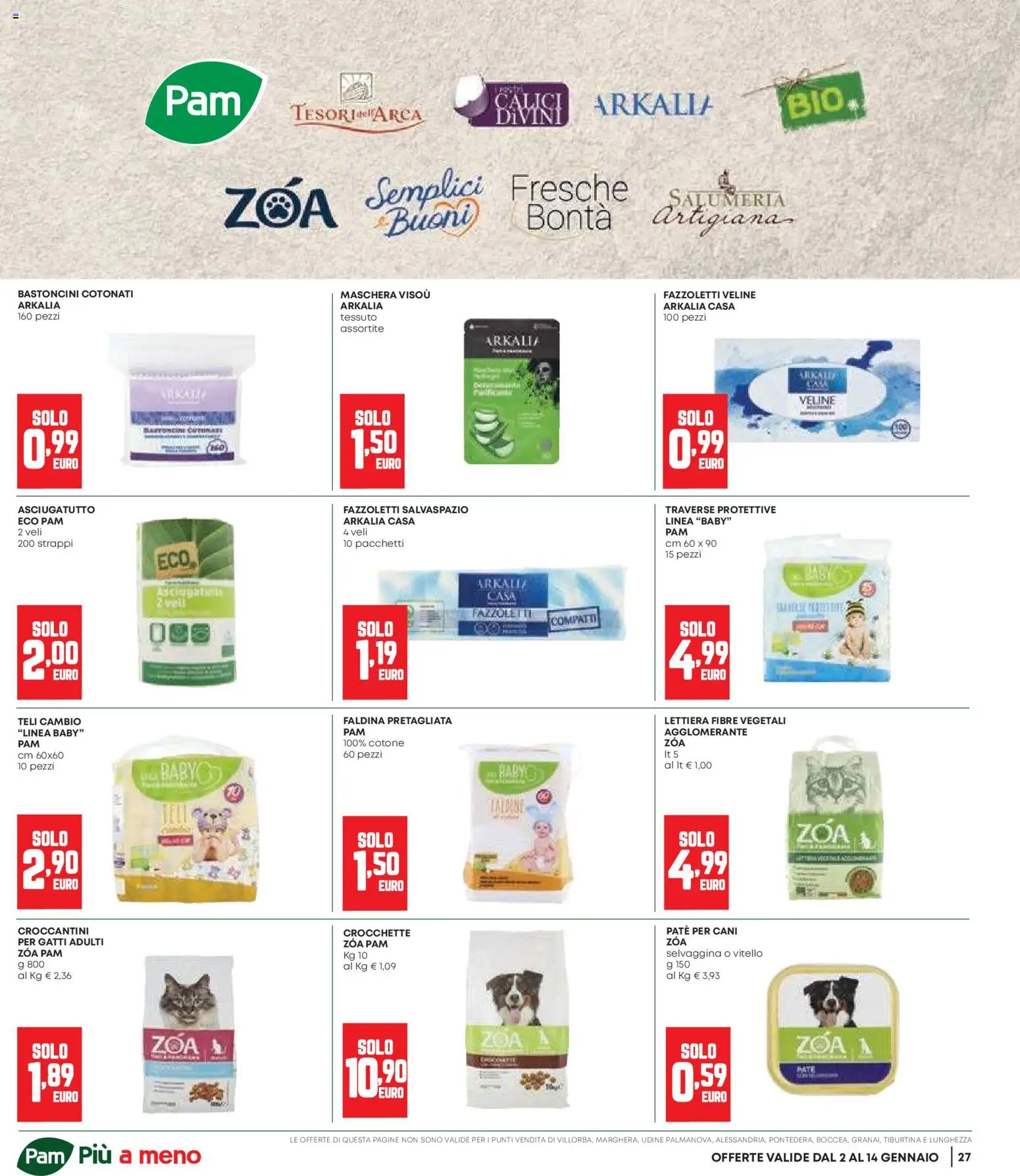 Volantino Panorama del 02.01.2026 | Pagina: 27 | Prodotti: Maschera, Paté, Fazzoletti, Asciugatutto