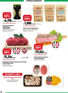 Volantino COOP del 17.07.2025 | Pagina: 10 | Prodotti: Frutta, Mandorle, Pistacchi, Macinato