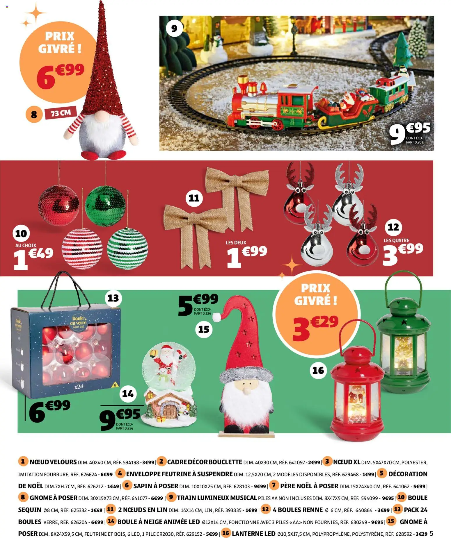 {H1} | Page: 5 | Produits: Enveloppe, Decoration de noel, Piles, Cadre