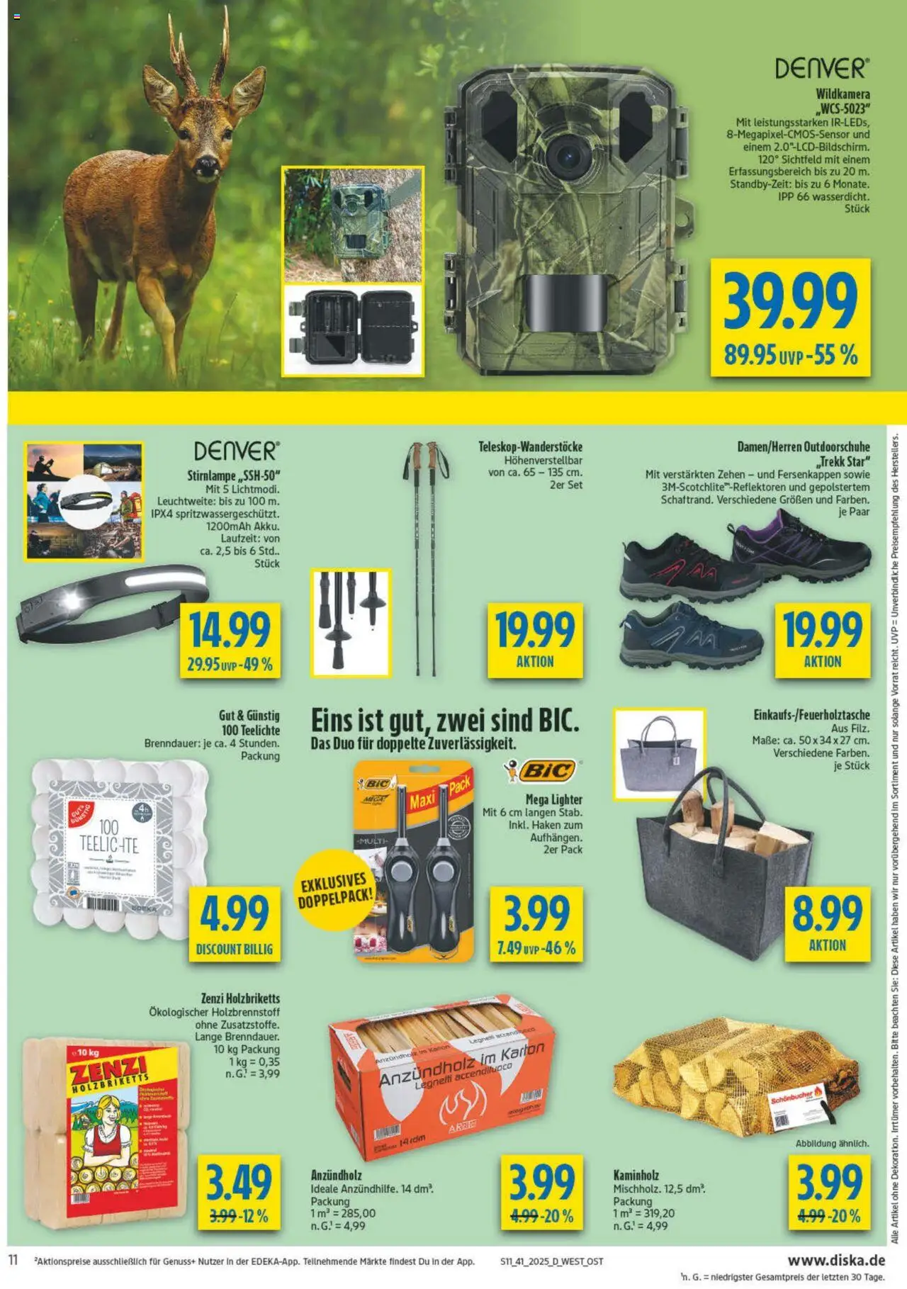 Diska - diska Angebote Bayern KW41 – gültig ab 06.10.2025 | Seite: 11 | Produkte: Stirnlampe