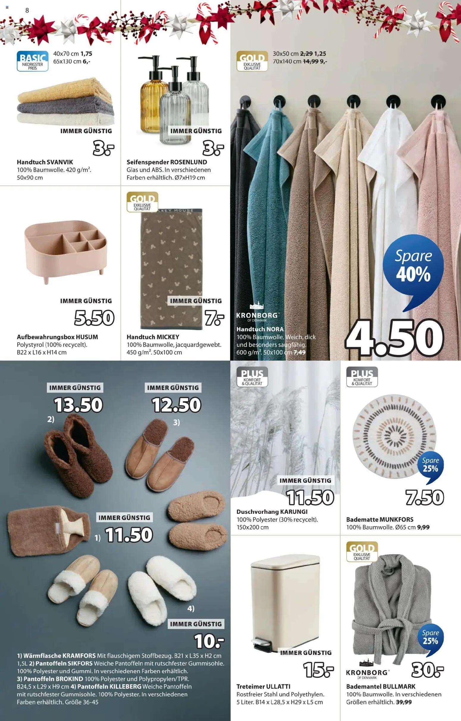 JYSK Angebote gültig ab 17.12.2025 | Seite: 8 | Produkte: Bademantel