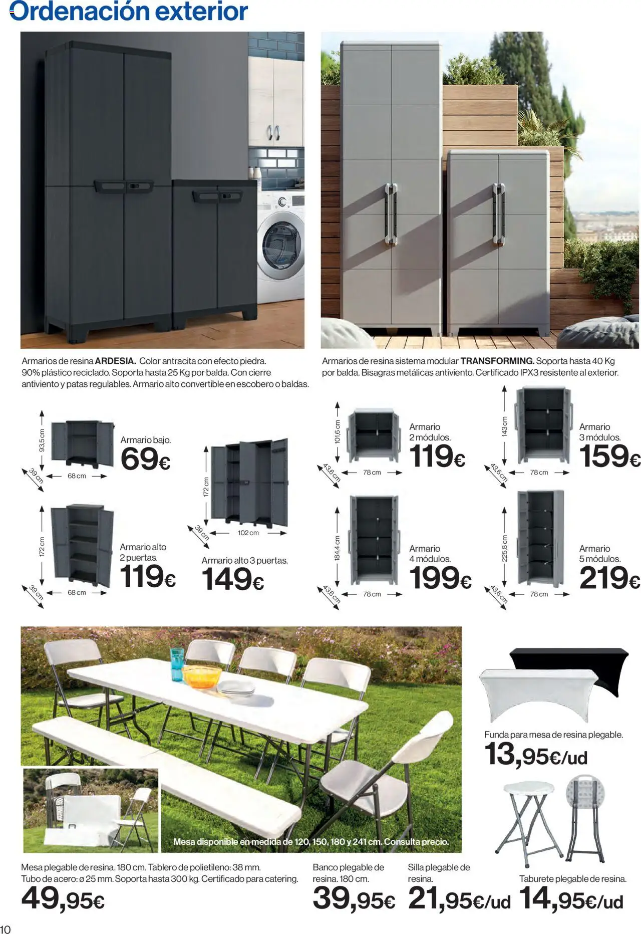 Hipercor catálogo │ válido desde el 05.05.2025 | Página: 10 | Productos: Taburete, Mesa, Silla, Armario