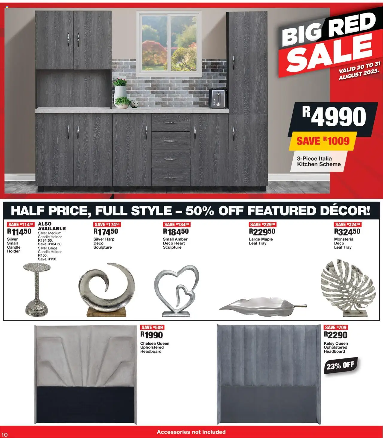 OK Furniture Catalogue │ valid from 20.08.2025 | Page: 10 | Products: Tray, Candle holder, Headboard