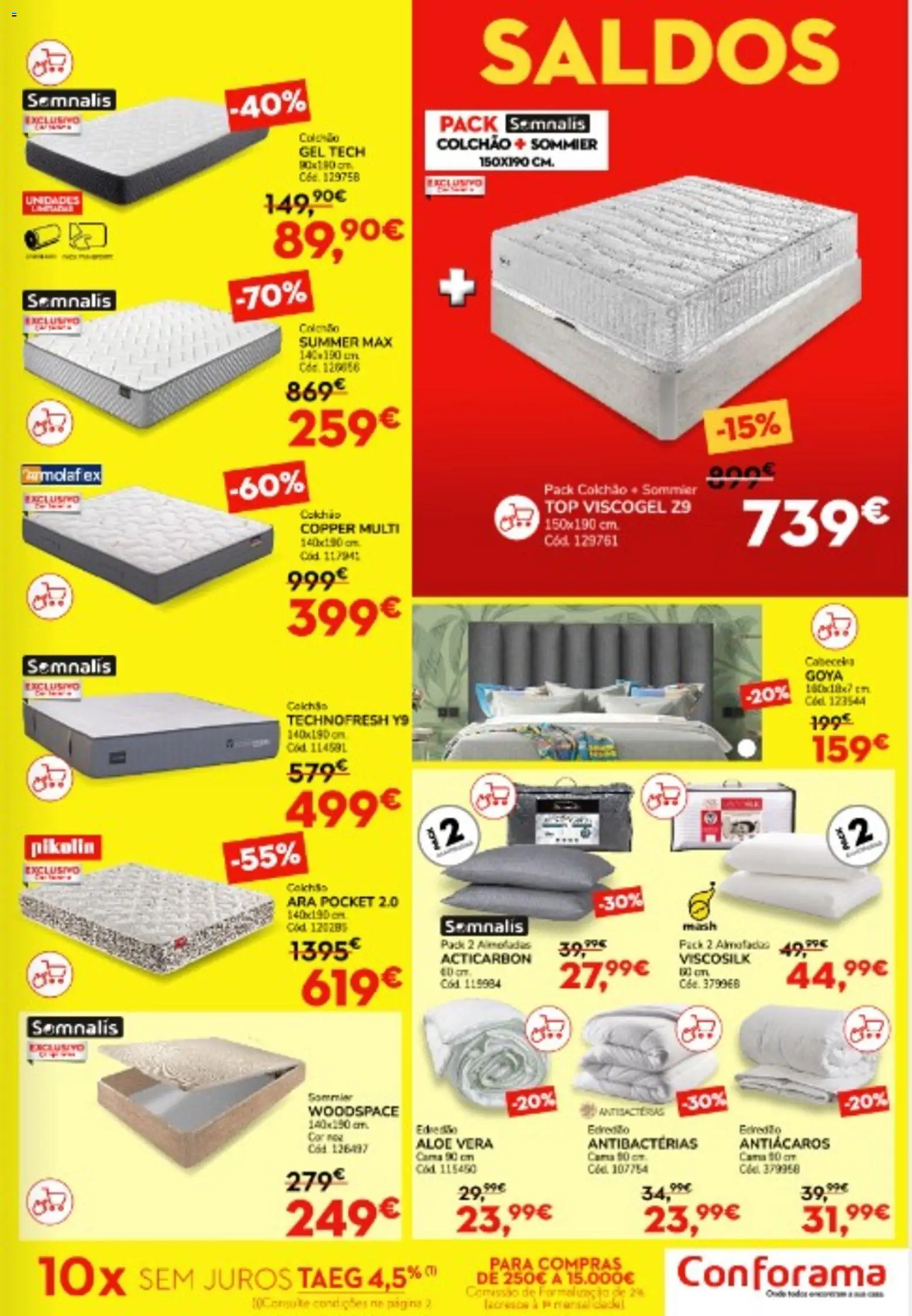 Conforama folheto │ válido de 26.12.2025 | Página: 5 | Produtos: Top, Cama, Colchão