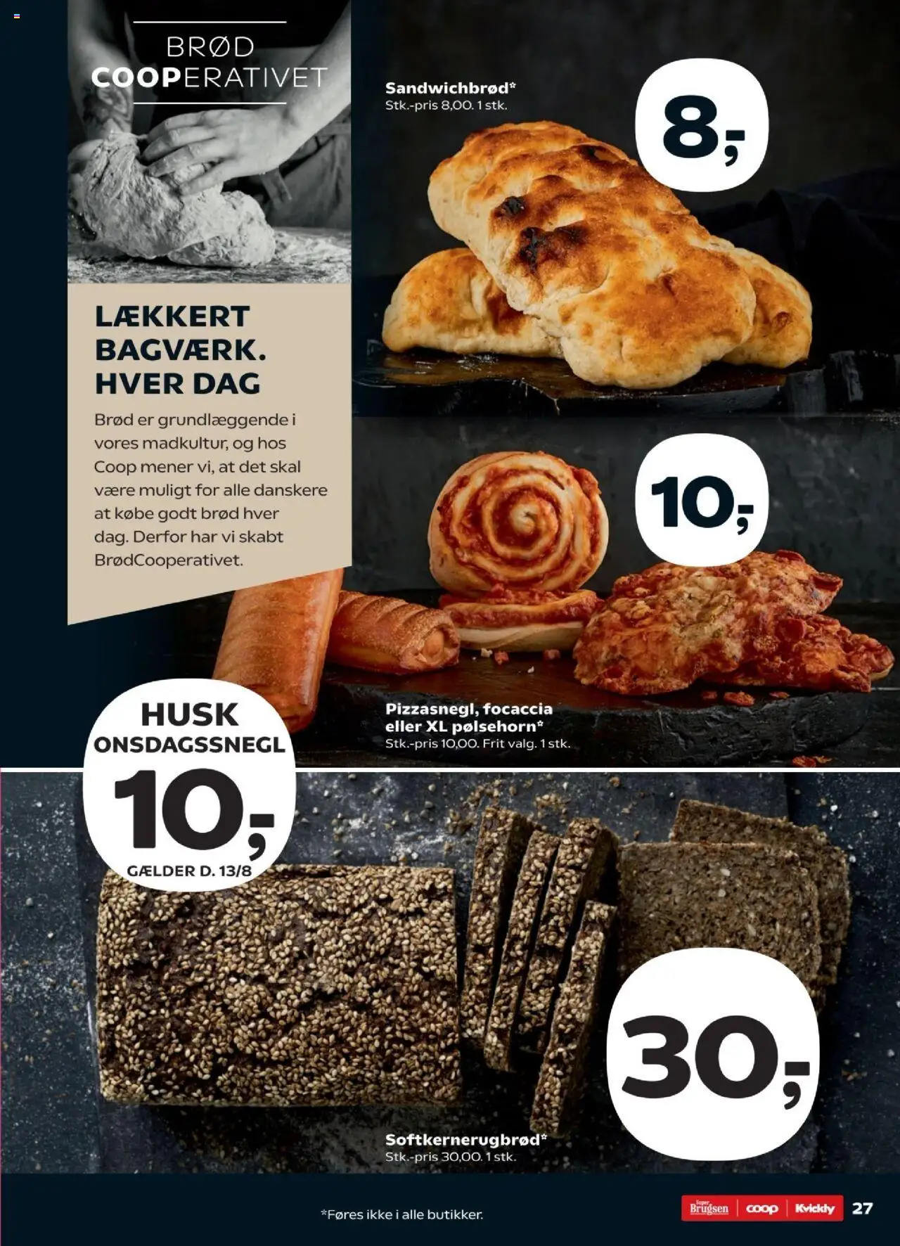 Kvickly Tilbudsavis gyldig fra 08.08.2025 | Side: 29 | Produkter: Brød, Focaccia