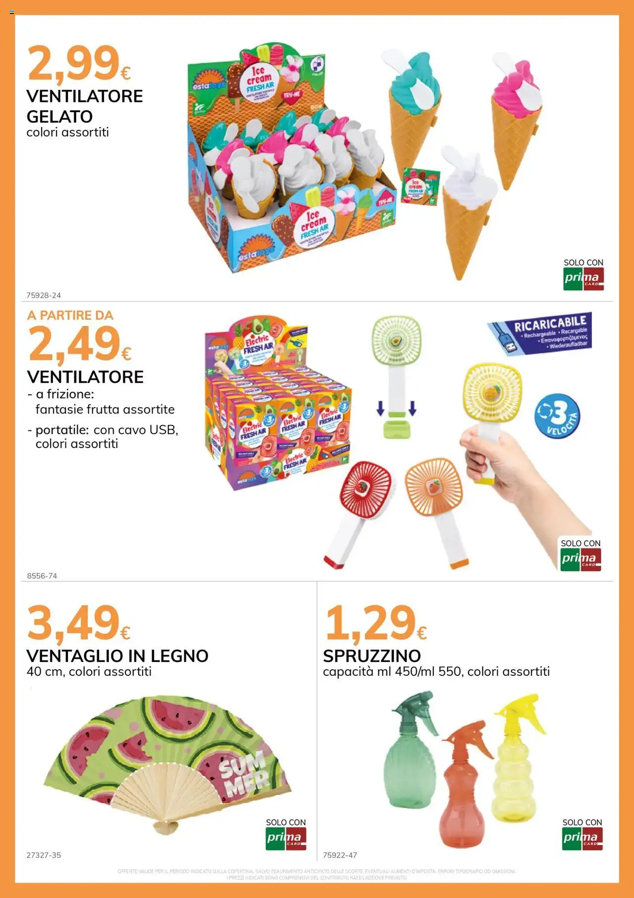 Volantino Basko del 17.06.2025 | Pagina: 5 | Prodotti: Ventilatore, Gelato, Frutta, Cavo