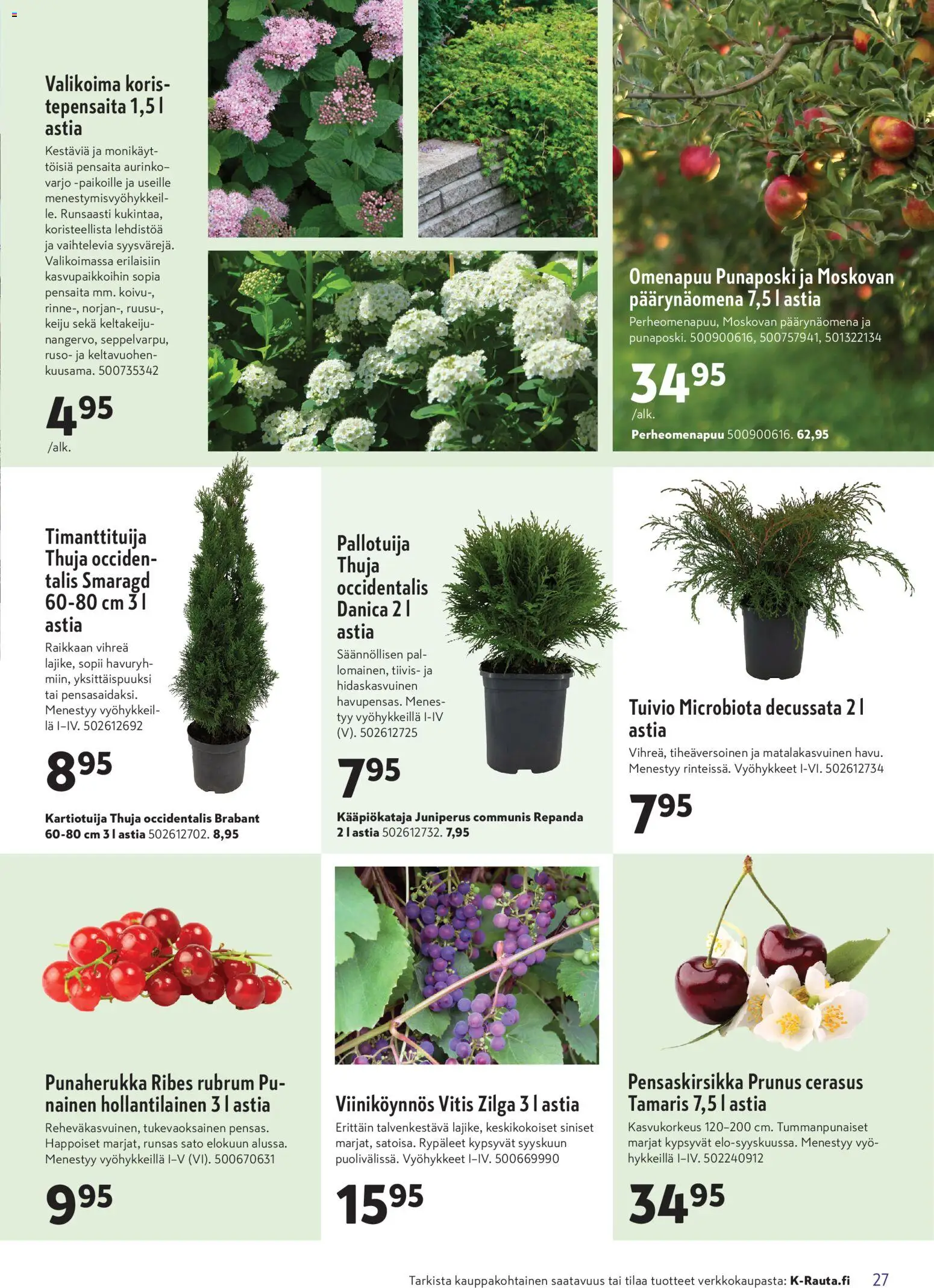 K-Rauta tarjoukset – voimassa 15.04.2026 alkaen | Sivu: 27 | Tuotteet: Rypäleet, Vyö