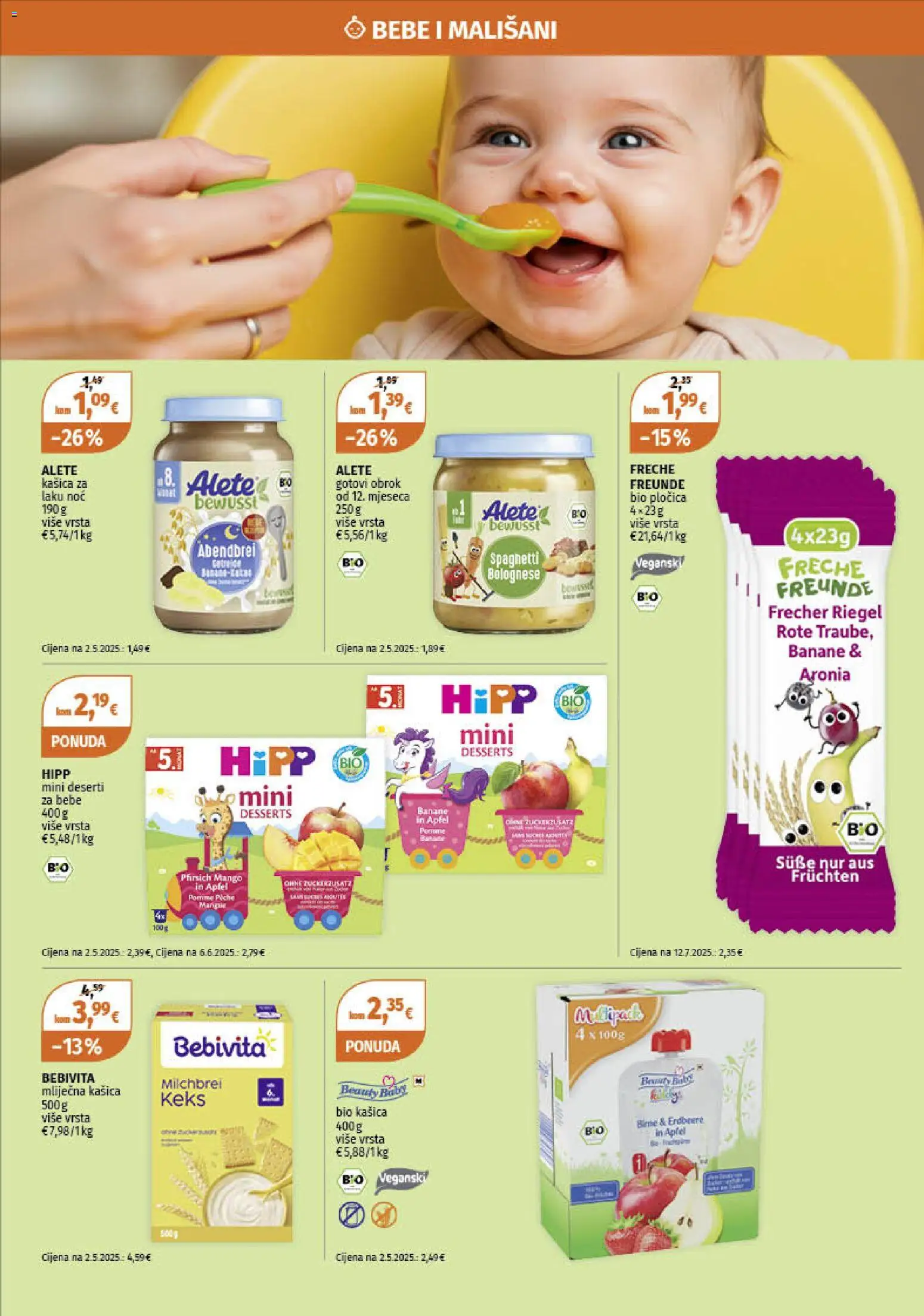 Müller katalog | vrijedi od 02.02.2026 | Stranica: 13 | Proizvodi: Banane, Keks, Mango