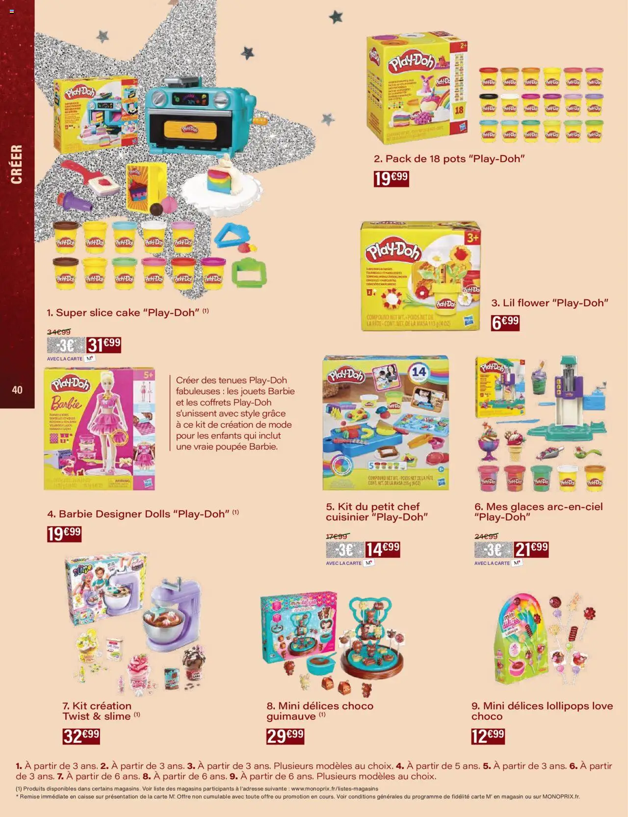 {H1} | Page: 40 | Produits: Glaces, Poupée, Jouets
