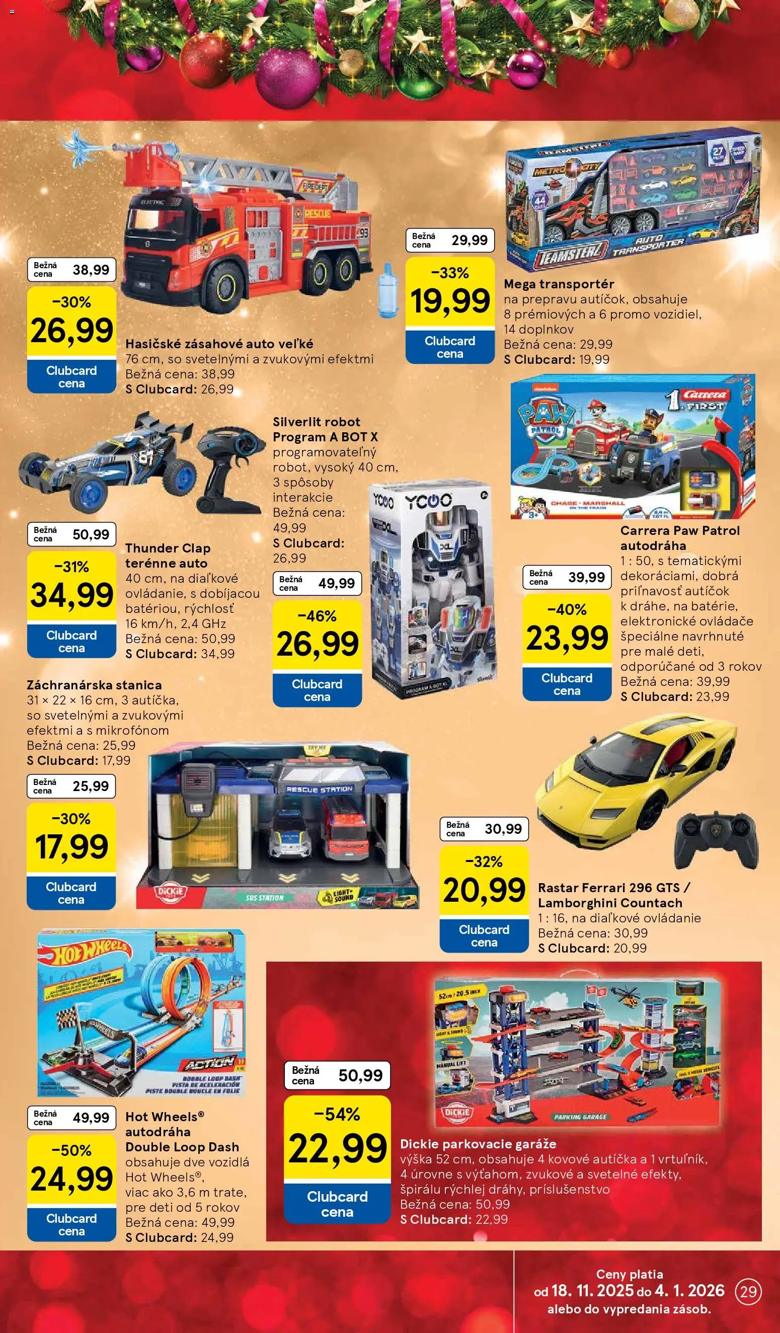 Nové Tesco akcie – leták je platný od 24.11.2025 | Strana: 29 | Produkty: Robot