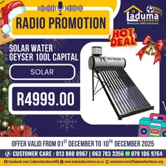Laduma Hardware specials catalogue – valid from 01.12.2025 | Page: 3 | Products: Radio, Geyser, Water
