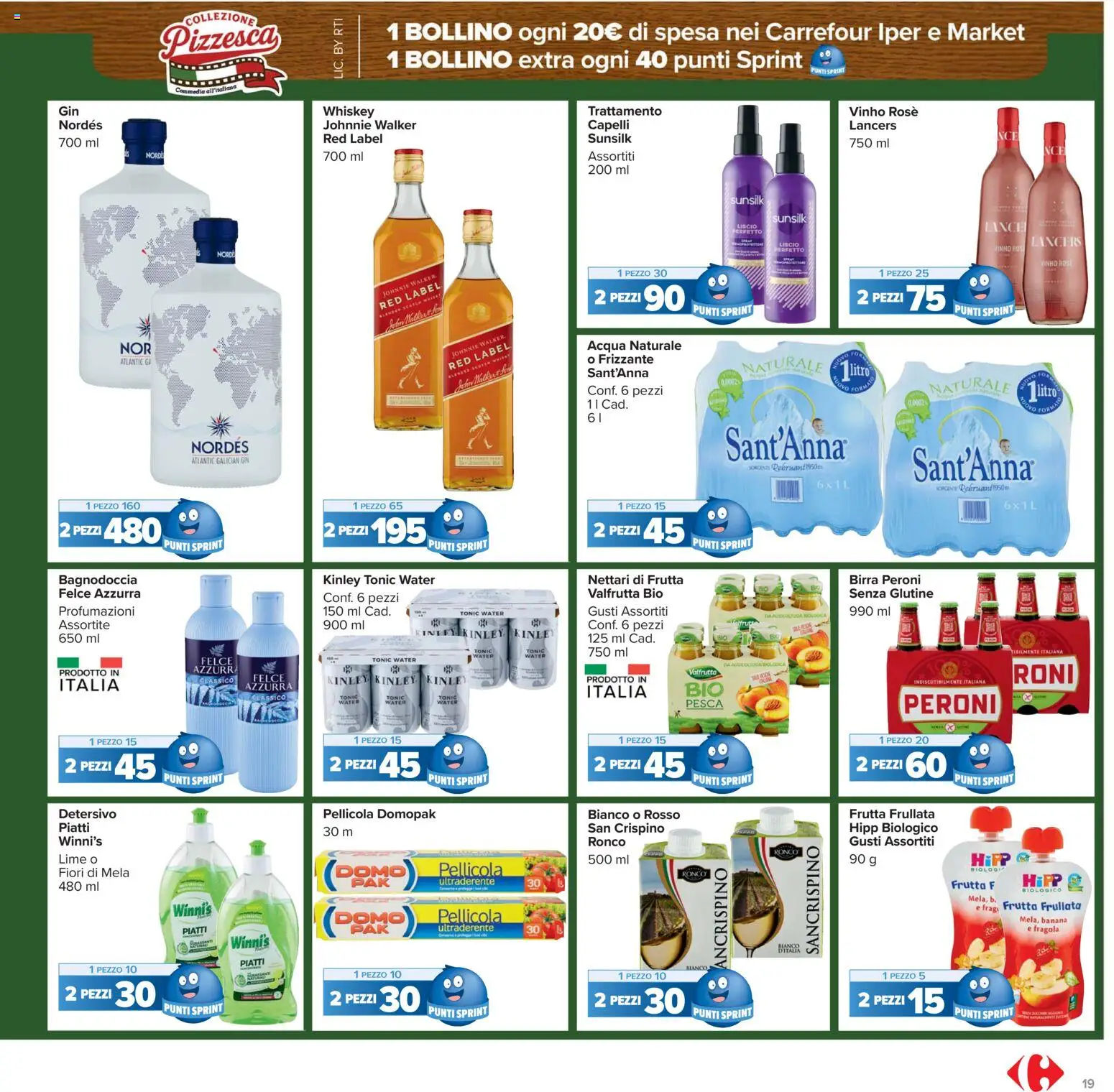 Volantino Carrefour del 15.01.2026 | Pagina: 19 | Prodotti: Frutta, Pesca, Lime, Pellicola