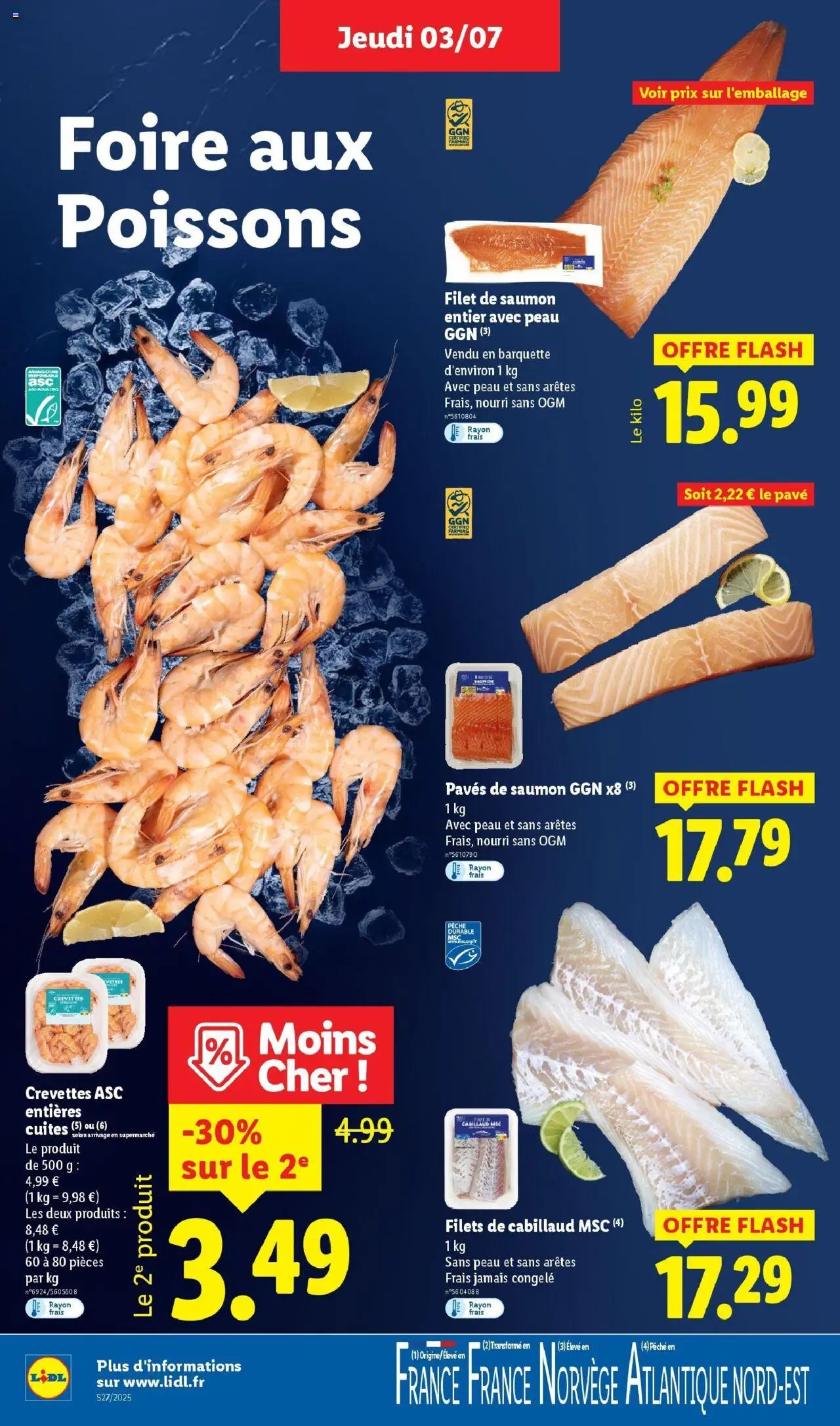  | Page: 4 | Produits: Saumon entier, Pêche, Crevettes, Filet de saumon