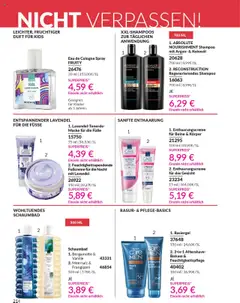 AVON Katalog Oktober 2025 ab 01.10.2025 gültig | Seite: 216 | Produkte: Shampoo, Maske, Eau de Cologne, Fußcreme