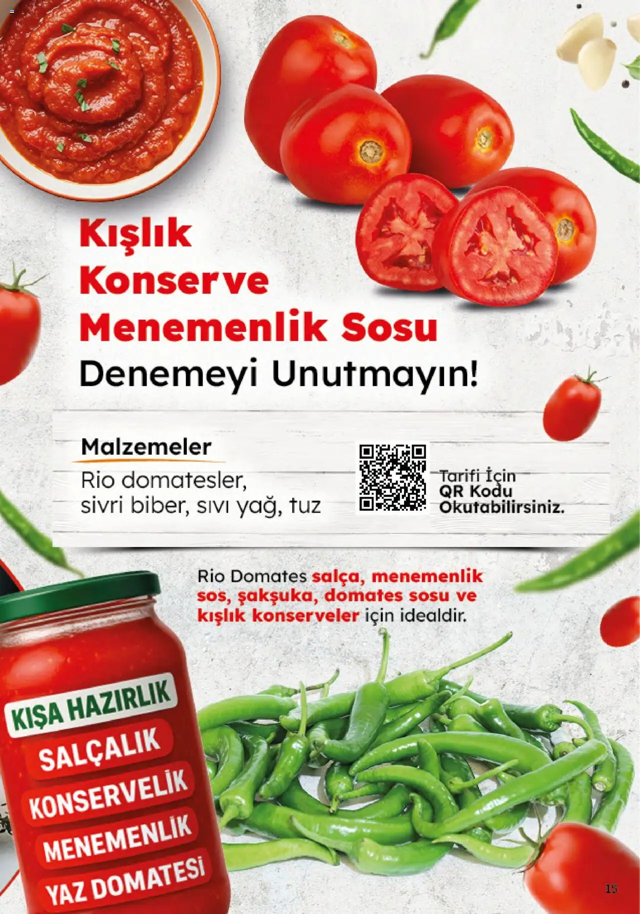 Migros Katalog - Migroskop - 07.08.2025 tarihinden itibaren geçerlidir | Sayfa: 15 | Ürünler: Domates, Tuz