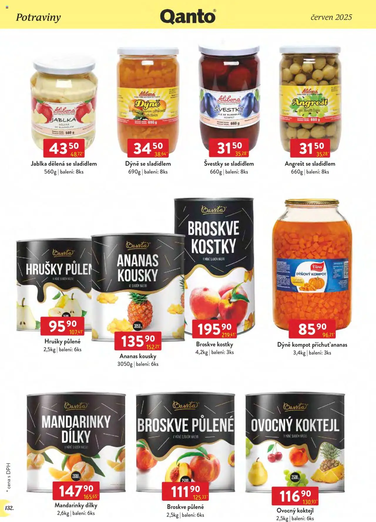 Astur & Qanto leták - Velkoobchod 06/2025 od 01.06.2025 | Strana: 132 | Produkty: Kompot, Švestky, Jablka, Hrušky