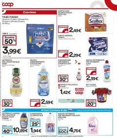 Volantino COOP del 10.07.2025 | Pagina: 12 | Prodotti: Detergente, Detersivo per lavastoviglie, Sgrassatore, Lavastoviglie