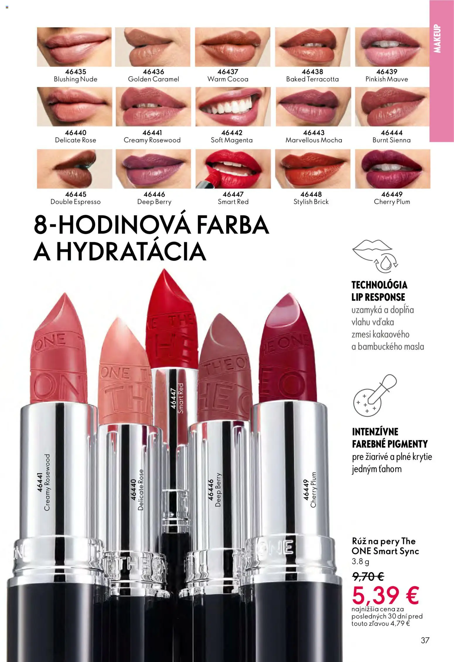 Nové Oriflame akcie – leták je platný od 24.12.2025 | Strana: 37 | Produkty: Rúž na pery