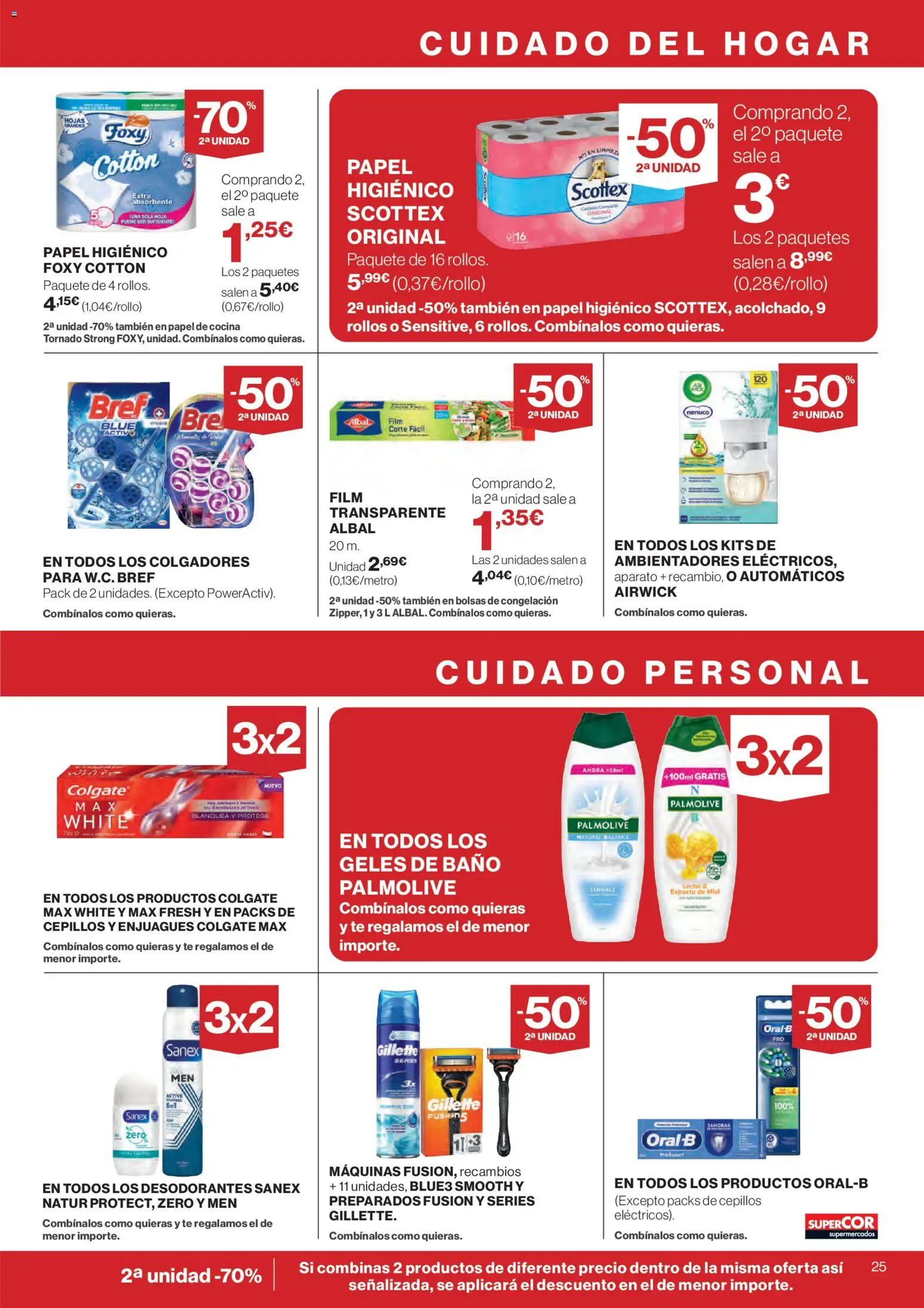 Supercor folleto │ válido desde el 09.04.2026 | Página: 25 | Productos: Papel higienico, Té, Cocina, Baño