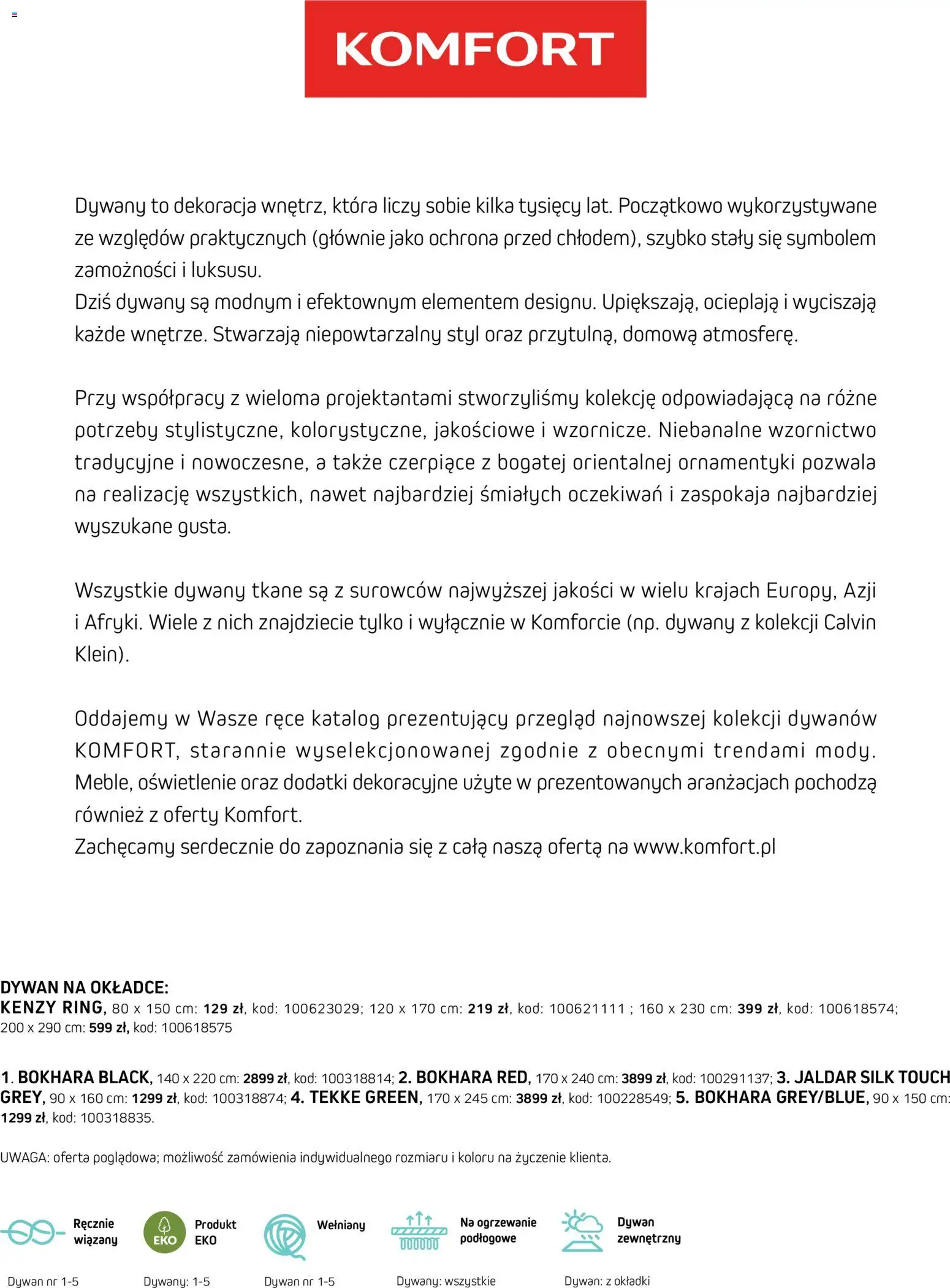 Komfort gazetka - Katalog dywanów od 17.03.2026 | Strona: 3 | Produkty: Dywan, Dywany