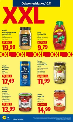 Pogląd oferty "Urbanek Pomidory suszone, 480 g (320 g po odsączeniu) połówki lub paski" - ważna od 10.11.2025 | Strona: 28 | Produkty: Ketchup, Oliwki zielone, Pomidory, Krem