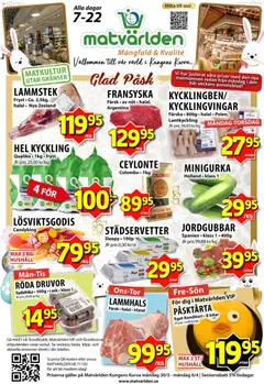 Matvärlden erbjudanden - Förhandsvisning av reklamblad från butik Matvärlden aktuell från 30.03.2026