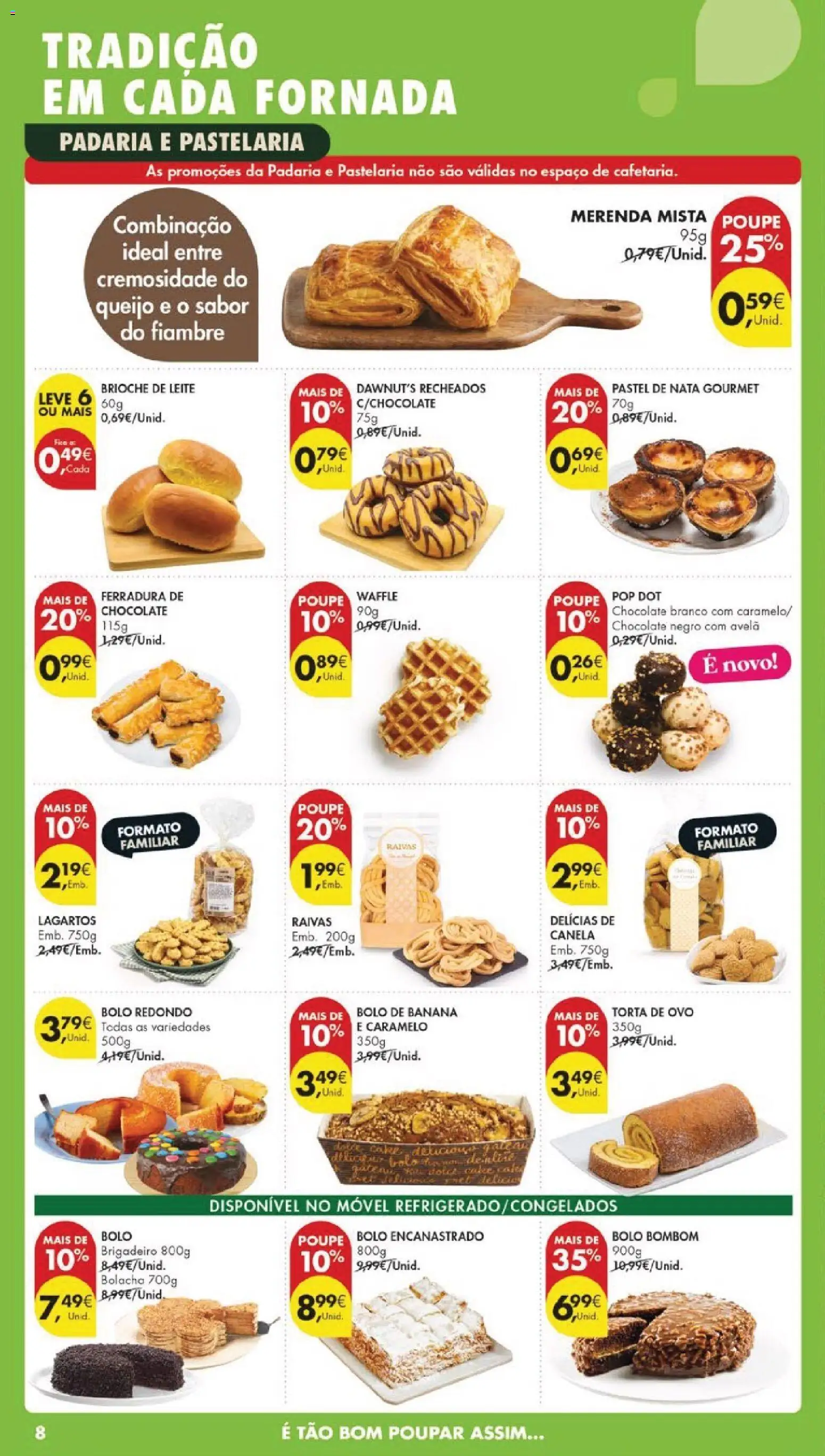 Pingo Doce folheto │ válido de 24.02.2026 | Página: 8 | Produtos: Banana, Leite, Nata, Torta