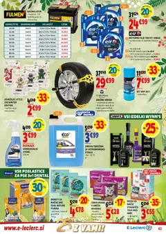 E.leclerc katalog akcije – veljaven od 10.12.2025 | Stran: 43 | Izdelki: Losos, Stranisce, Akumulator, Olje