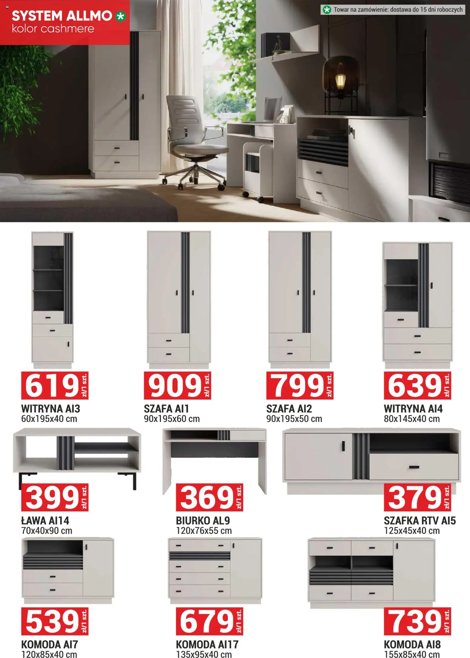 Merkury Market Gazetka - Meble, Wypoczynki, Materace od 02.01.2026 | Strona: 28 | Produkty: Szafa, Biurko, szafka RTV, Witryna