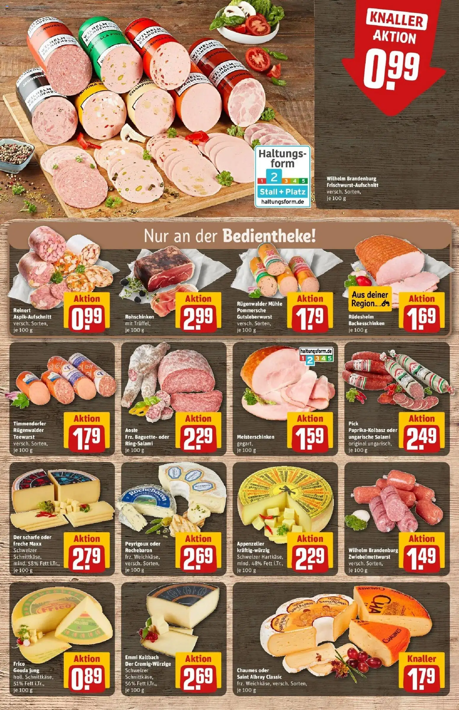 Rewe Prospekt Mönchengladbach / Odenkirchen	 – gültig ab 30.03.2026 | Seite: 11 | Produkte: Mühle, Gouda, Baguette, Salami
