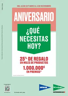 Vista previa Hipercor catálogo válido desde el 23.10.2025