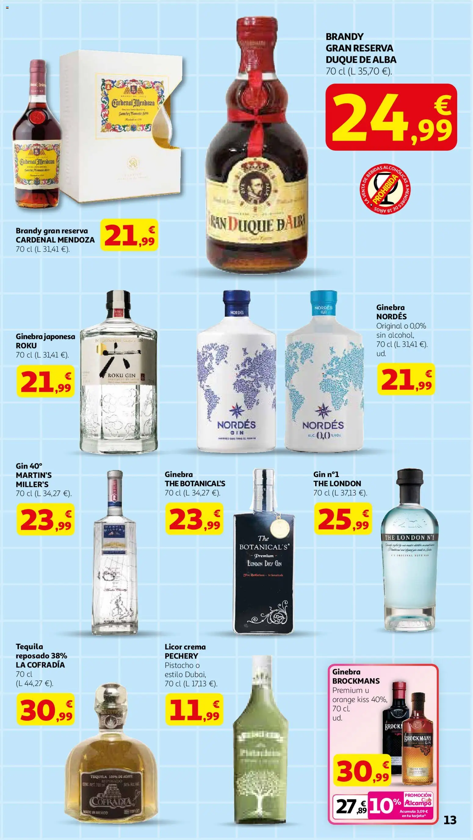 Alcampo - Dia del Padre │ válido desde el 04.03.2026 | Página: 13 | Productos: Licor, Ginebra, Crema, Μαύρο πιπέρι