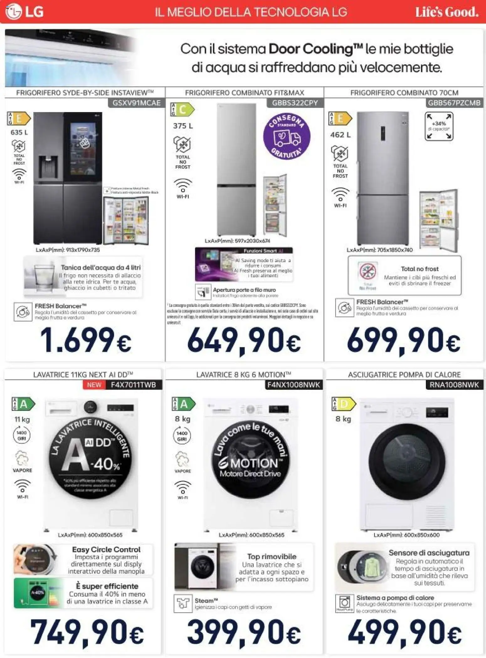 Volantino Unieuro del 16.01.2026 | Pagina: 39 | Prodotti: Tè, Acqua, Frigorifero, Frigorifero combinato