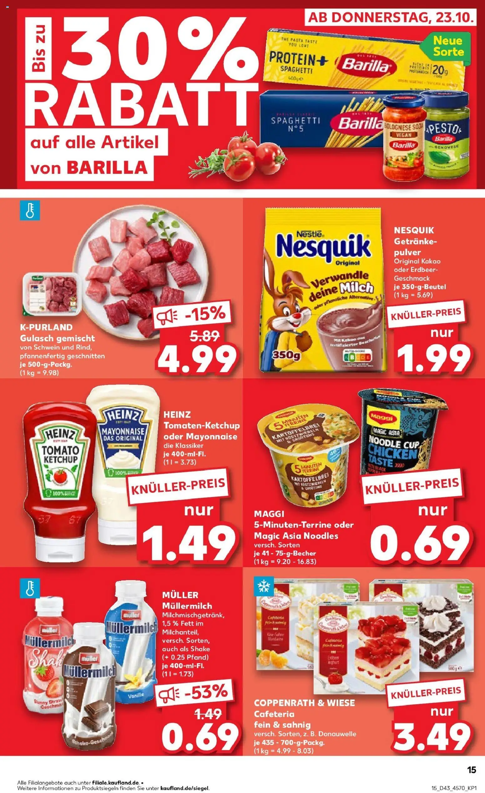 Kaufland prospekt Waldkraiburg	 – gültig ab 27.10.2025 | Seite: 15 | Produkte: Nesquik, Maggi, Mayonnaise, Ketchup