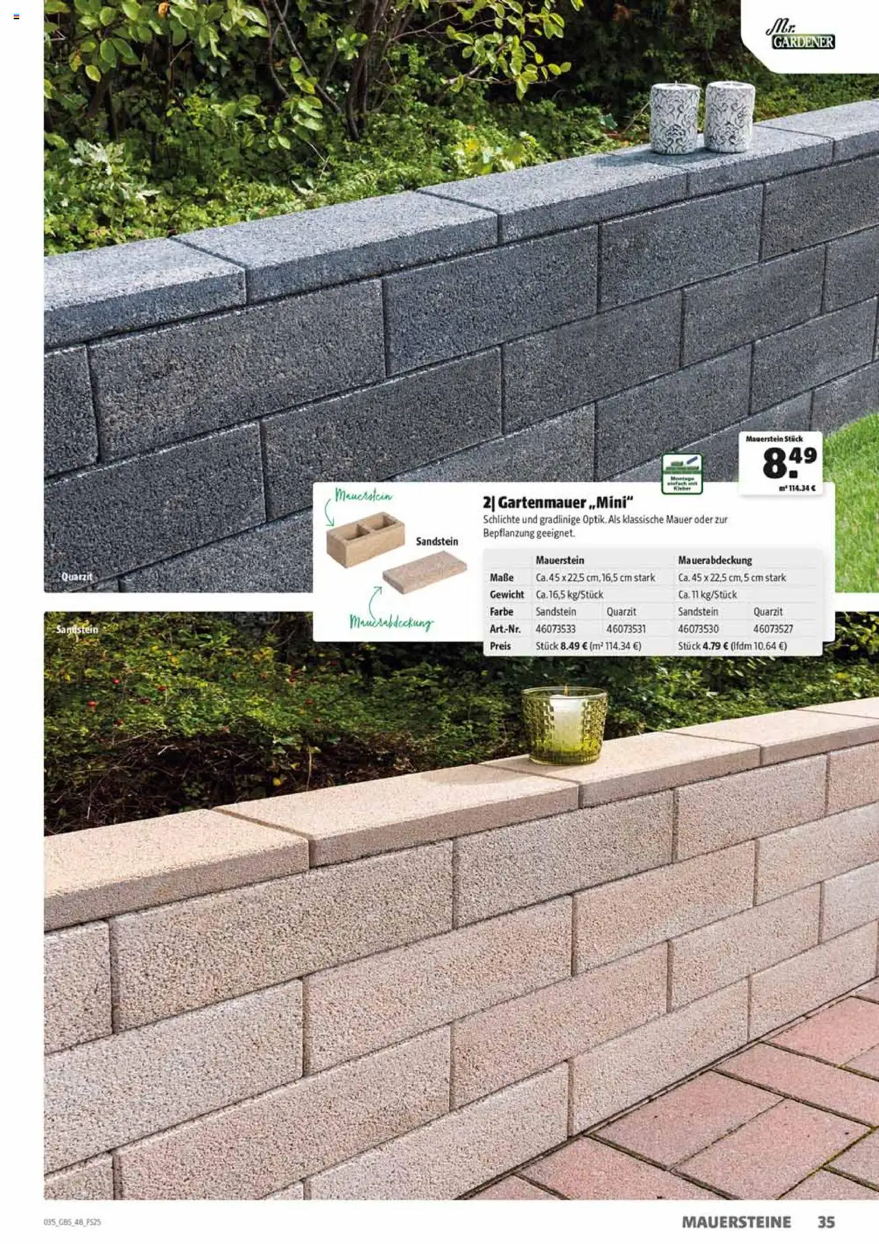 HERKULES Gartenbaustoffe - gültig ab dem 28.07.2025 | Seite: 35 | Produkte: Gewicht