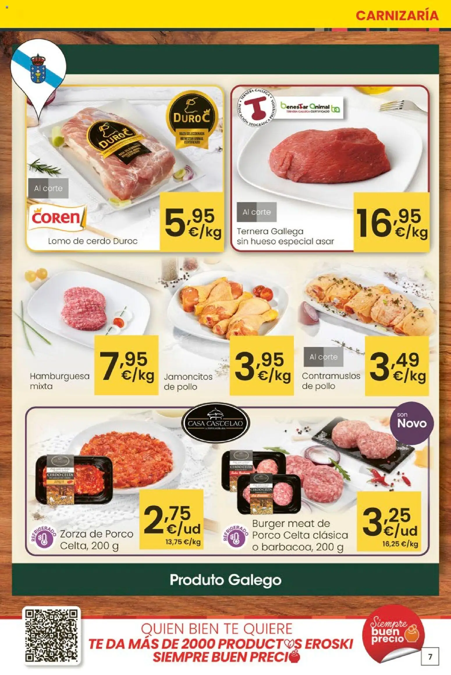 Eroski - 50 de descuento Center │ válido desde el 26.02.2026 | Página: 7 | Productos: Cerdo, Té, Σοκολατούχο γάλα