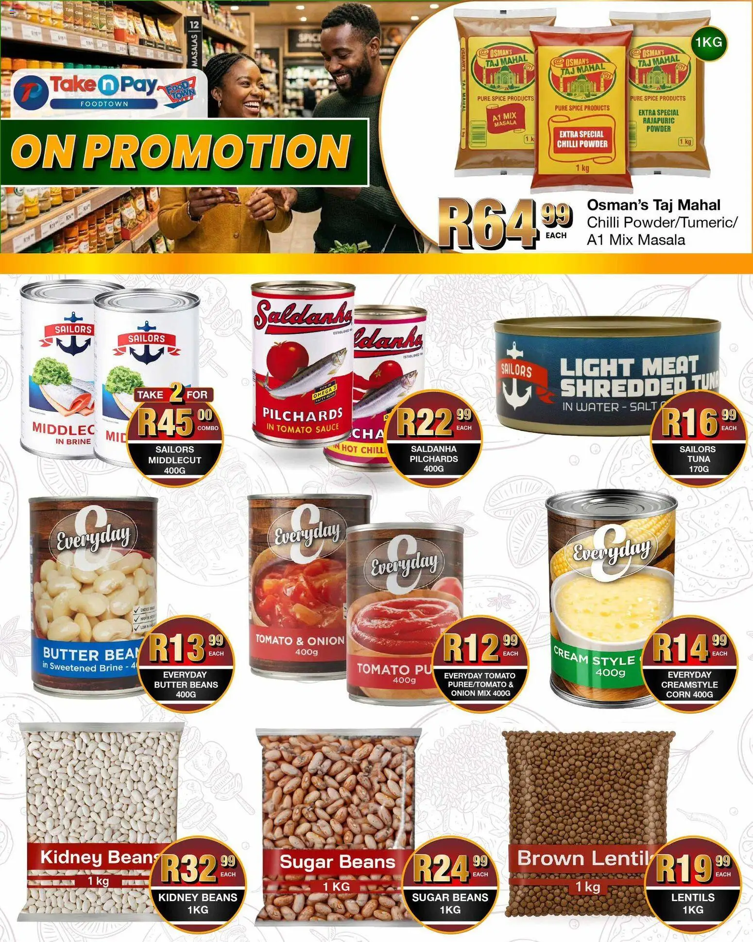 New Take n Pay catalogue – valid from 20.04.2026 | Page: 15 | Products: Tuna, Sauce, Salt, Sugar