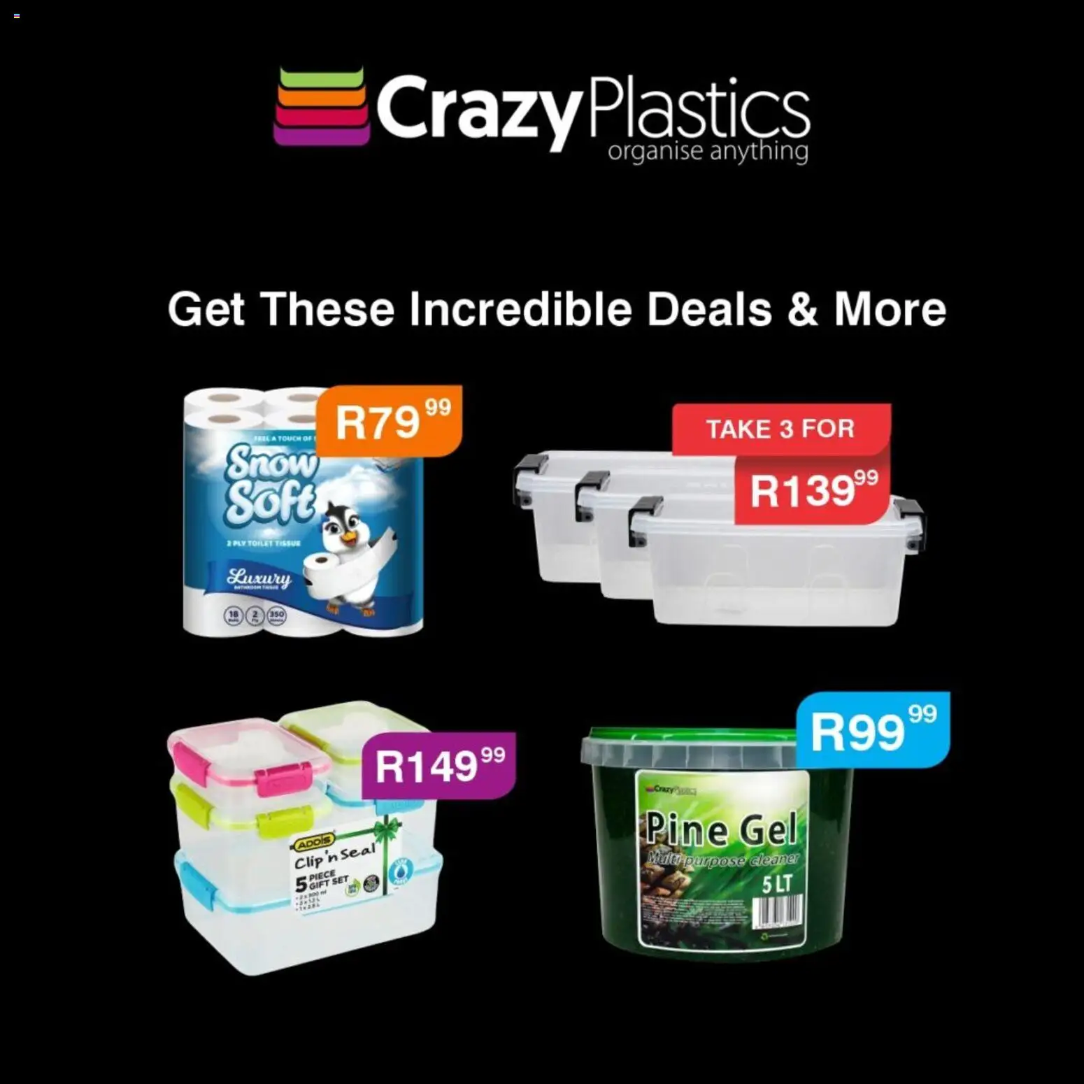 New Crazy Plastics catalogue – valid from 30.04.2026 | Page: 3 | Products: Toilet, Multi purpose cleaner