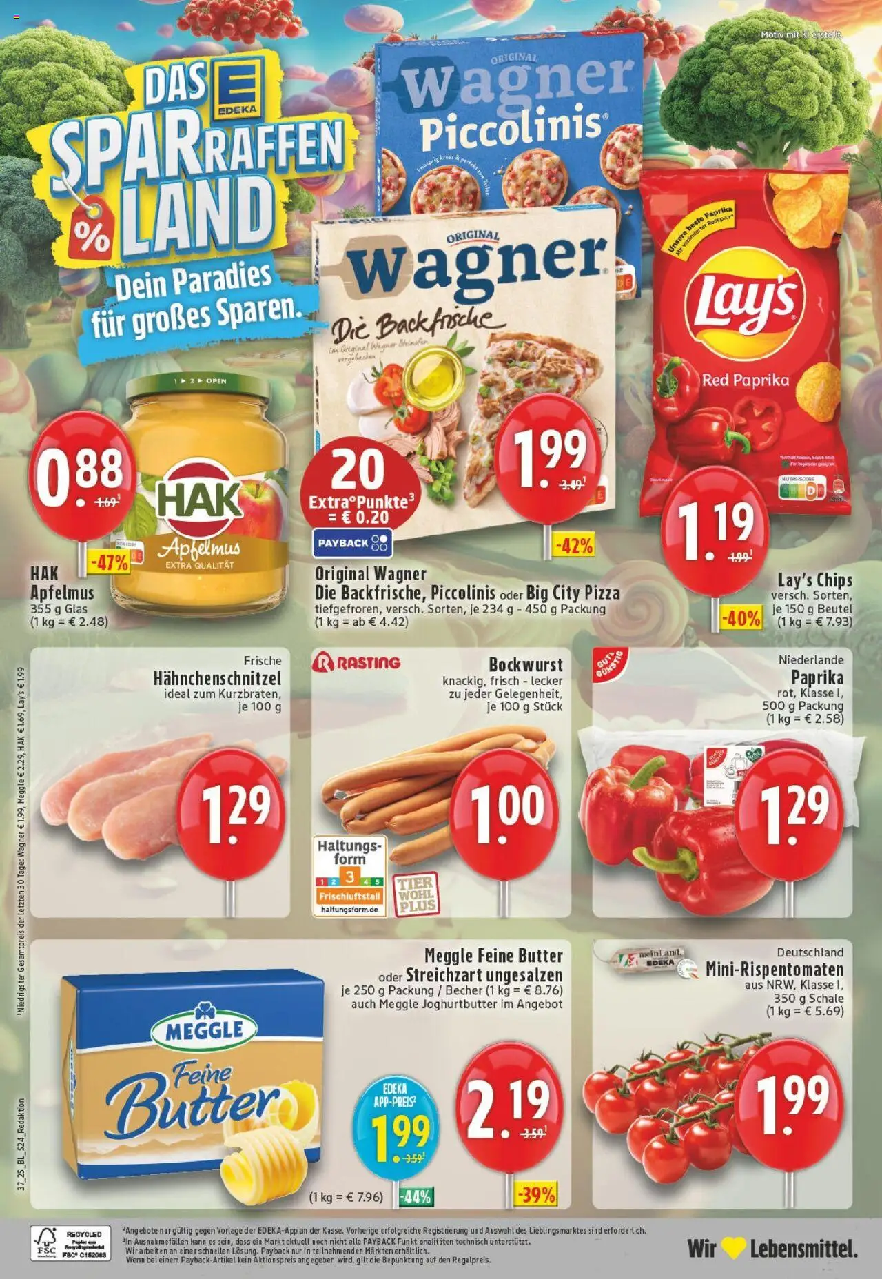 Edeka prospekt Kamp-Lintfort	 – gültig ab 07.09.2025 | Seite: 24 | Produkte: Butter, Paprika, Piccolinis, Chips