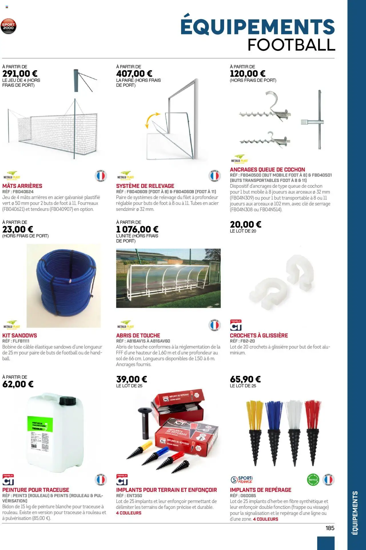 | Page: 185 | Produits: Peinture Blanche, Câble, Clé, Rouleau