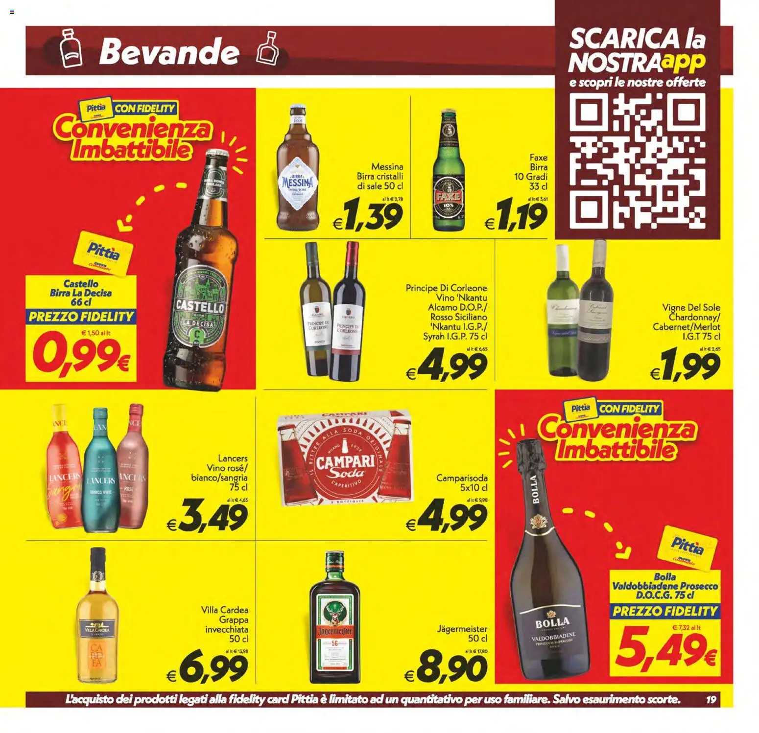 Volantino SuperConveniente del 06.03.2026 | Pagina: 19 | Prodotti: Birra, Prosecco, Vino, Grappa