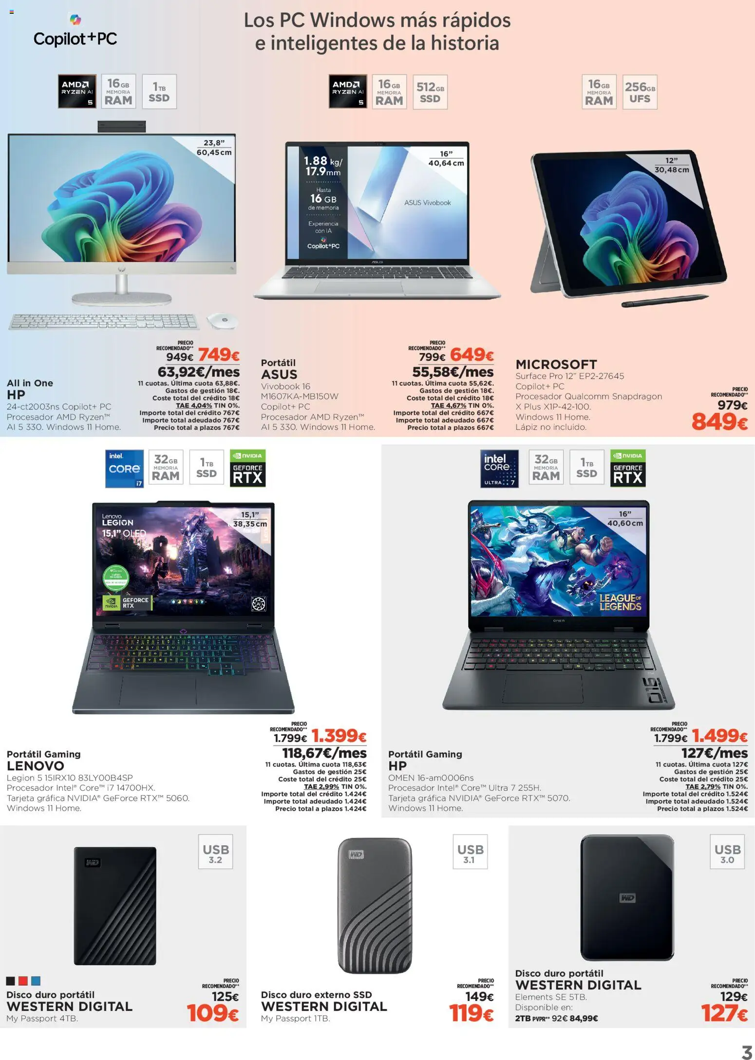 El Corte Inglés ofertas │ válido desde el 07.01.2026 | Página: 3 | Productos: PC, Disco