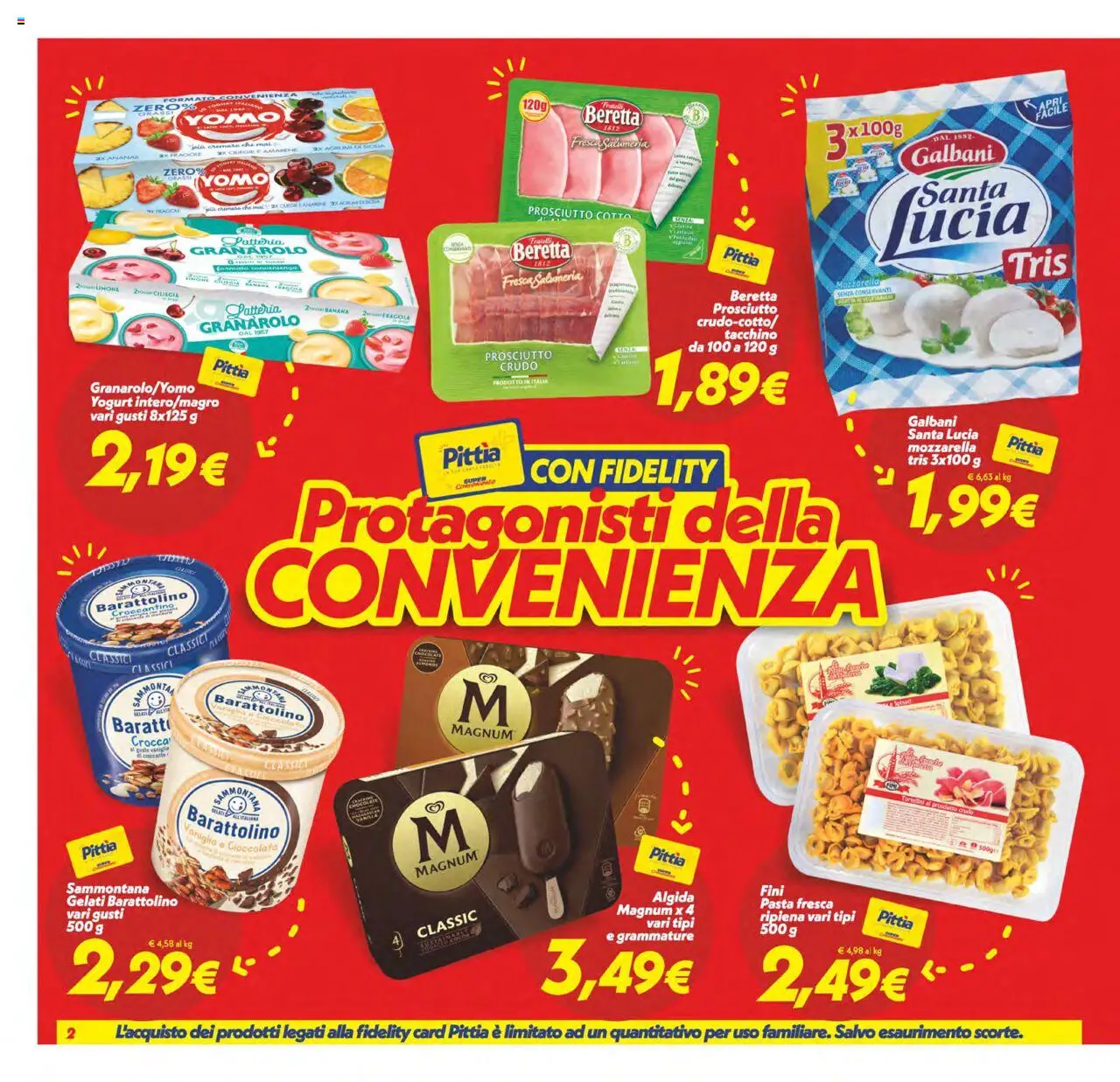 Volantino SuperConveniente del 22.08.2025 | Pagina: 2 | Prodotti: Prosciutto Cotto, Tacchino, Prosciutto, Ananas